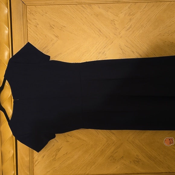 Club Monaco Size 2 Navy Blue Jumpsuit with Zippered Entry - Picture 7 of 12